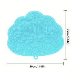 Silicone Bath Body Brush Back Scrubber Foot Massager Mat