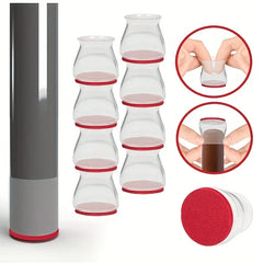Silicone Chair Leg Floor Protectors Caps Pads