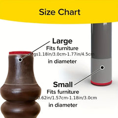 Silicone Chair Leg Floor Protectors Caps Pads