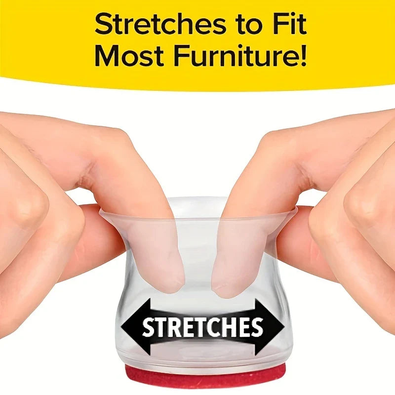 Silicone Chair Leg Floor Protectors Caps Pads