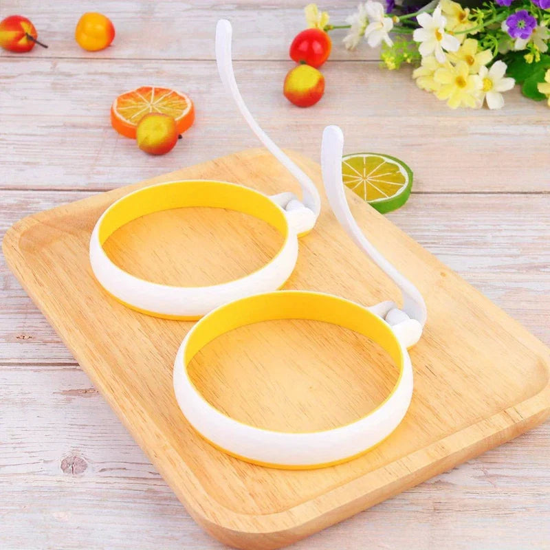 Silicone Fried Egg Pancake Ring Molds (4 Pack)