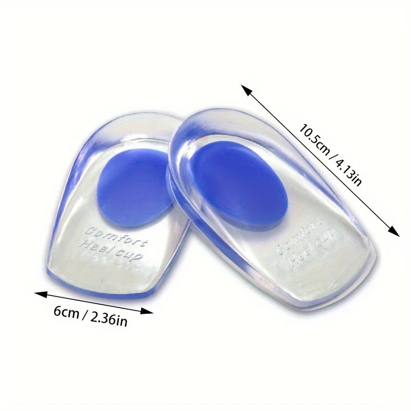 Silicone Gel Heel Cups Pads for Plantar Fasciitis