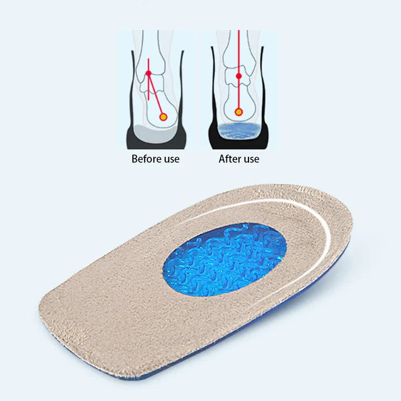 Silicone Heel Grip Liners Pads Inserts (Blister Pack)