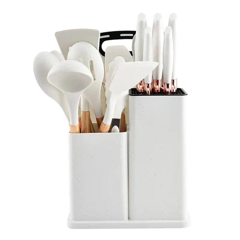 Silicone Kitchen Utensil Cooking Set 19 Piece