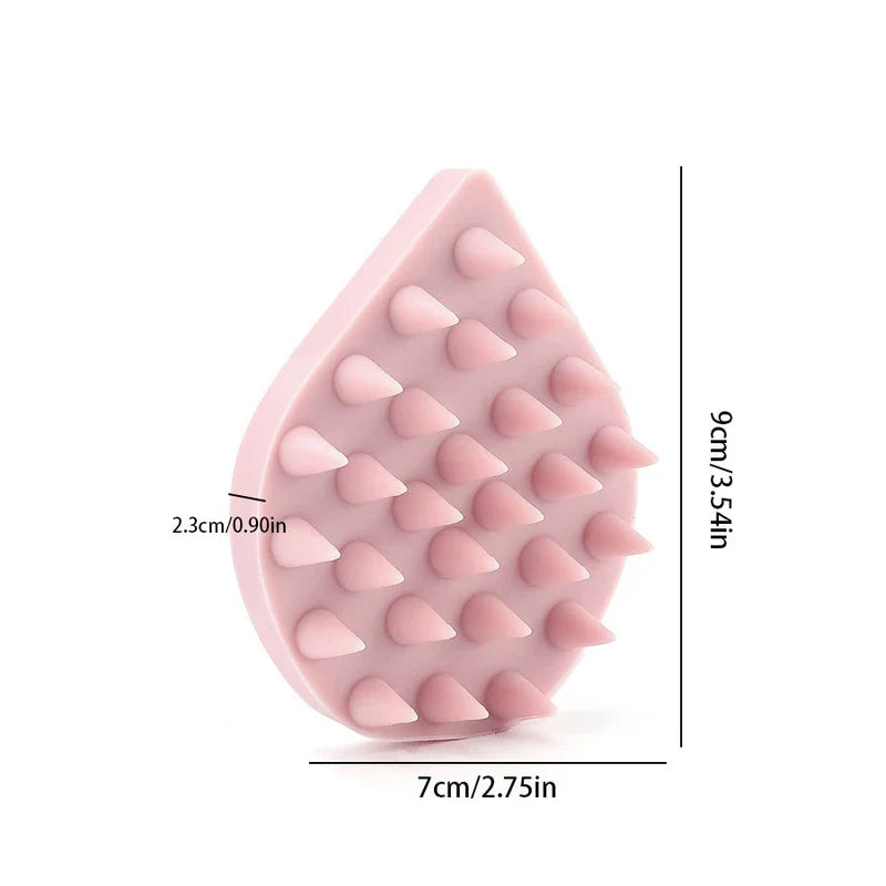 Silicone Scalp Massager Shampoo Brush Hair Scrubber