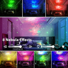 Sitting Astronaut Galaxy Star Projector Lamp