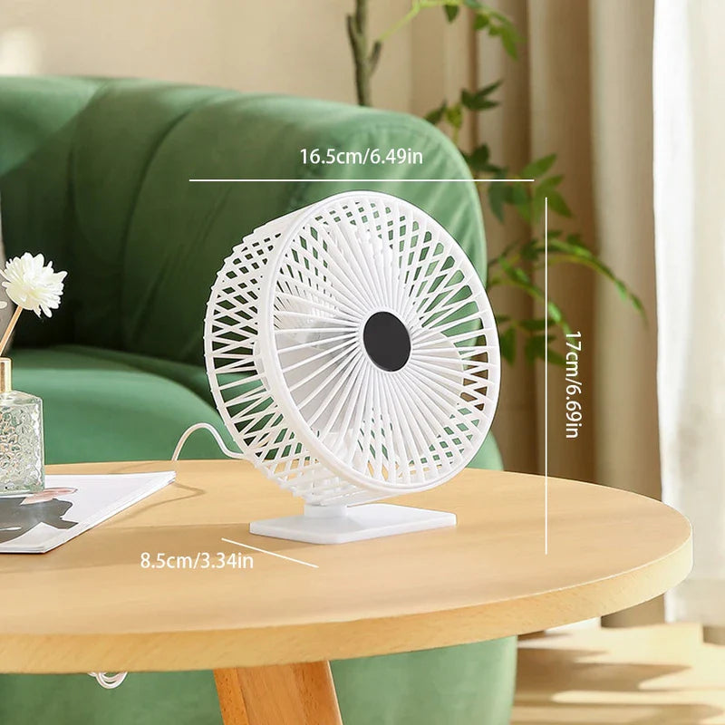 Small Quiet Personal Desk Fan Office Home Use