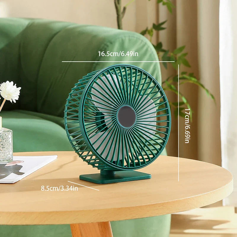 Small Quiet Personal Desk Fan Office Home Use