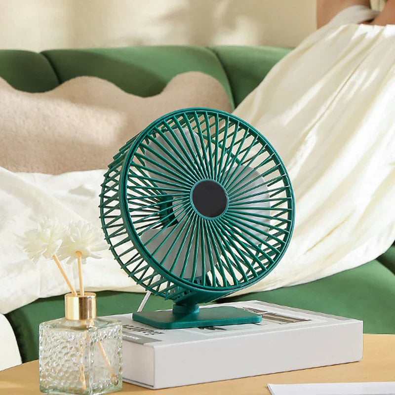 Small Quiet Personal Desk Fan Office Home Use