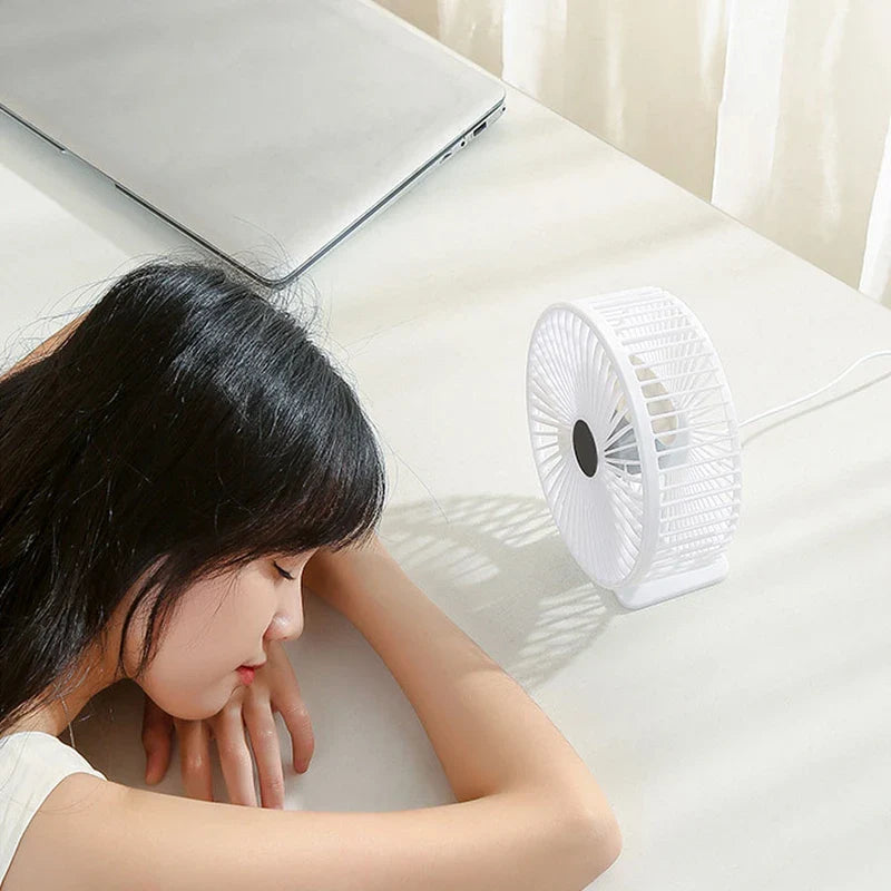 Small Quiet Personal Desk Fan Office Home Use