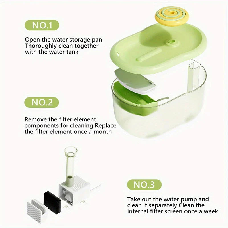 Smart Automatic Cat Water Fountain with Filter
