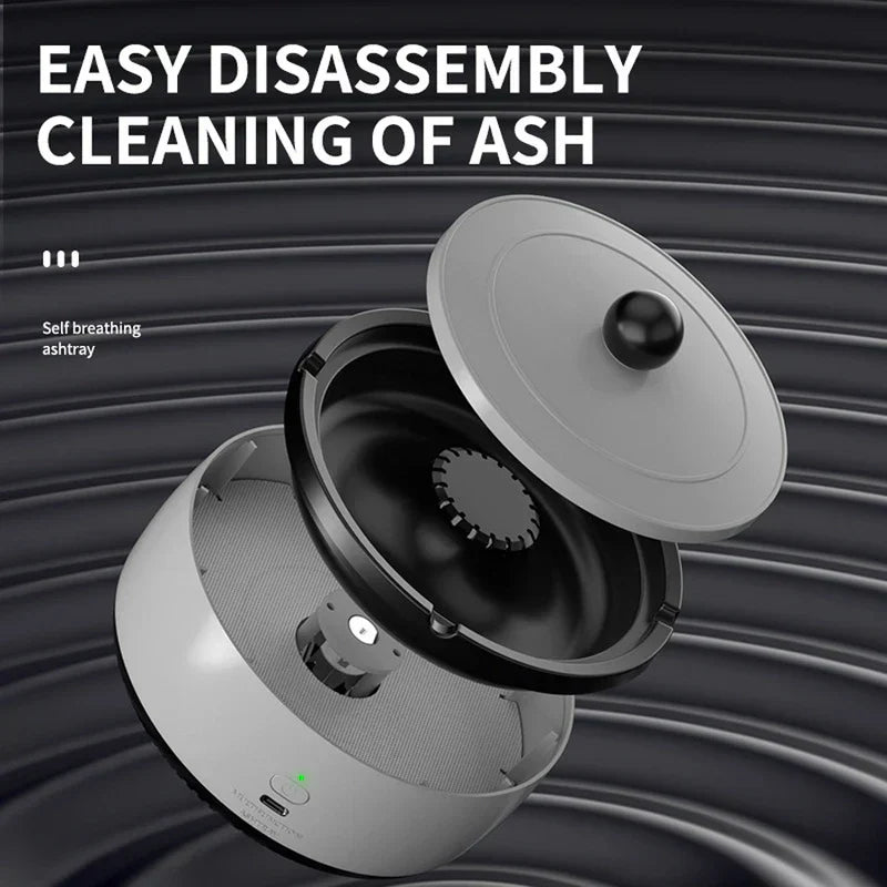 Smokeless Ashtray with Air Purifier Filter