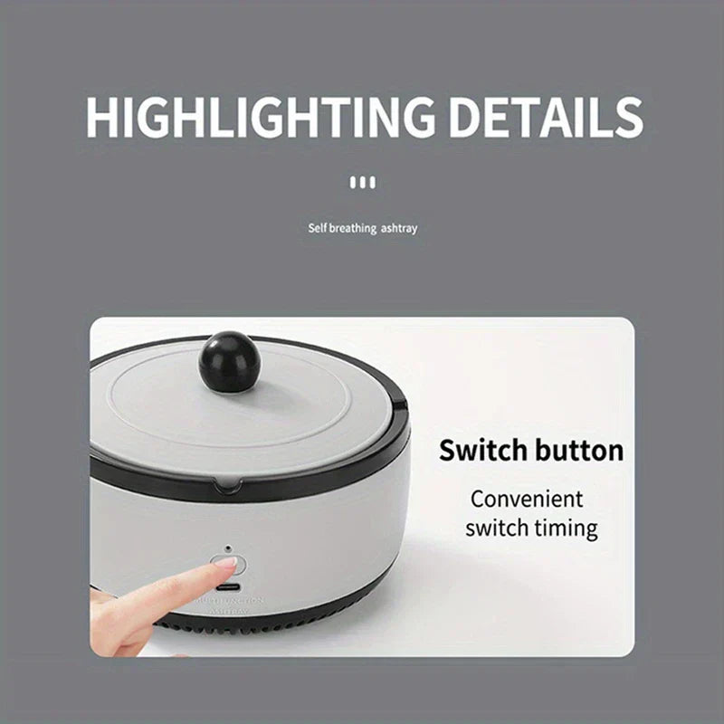 Smokeless Ashtray with Air Purifier Filter