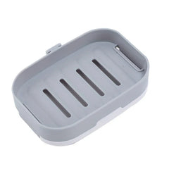Soap Dish Bar Holder With Lid And Drain Tray