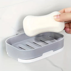 Soap Dish Bar Holder With Lid And Drain Tray