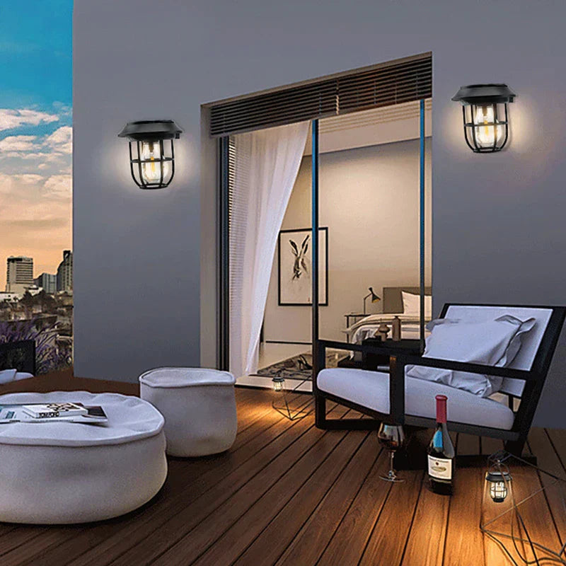 Solar Interactive Wall Light Outdoor Decor