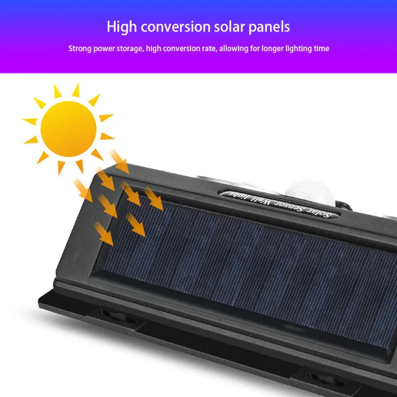 Solar Motion Sensor Outdoor Wall Light Lamp Security