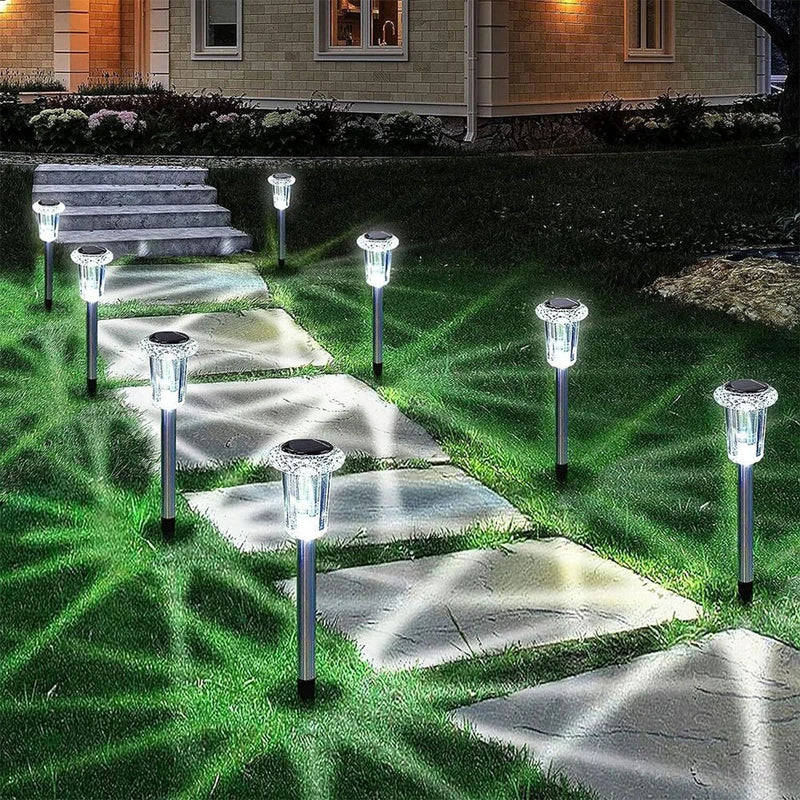 Solar Powered Ground Stake Garden Lights (6 Pack)
