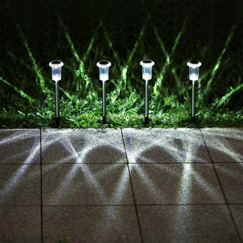 Solar Powered Ground Stake Garden Lights (6 Pack)