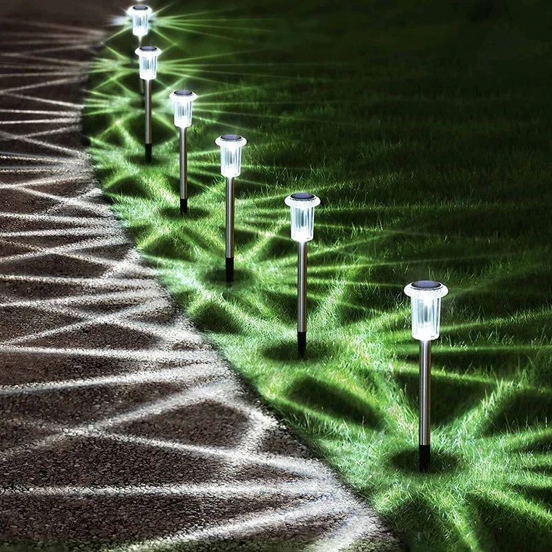 Solar Powered Ground Stake Garden Lights (6 Pack)