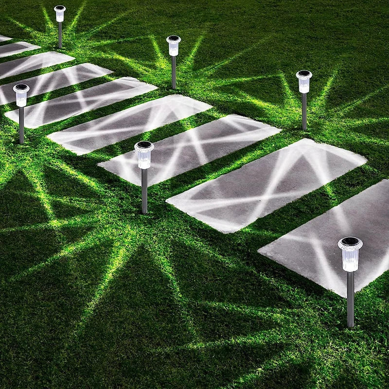 Solar Powered Ground Stake Garden Lights (6 Pack)