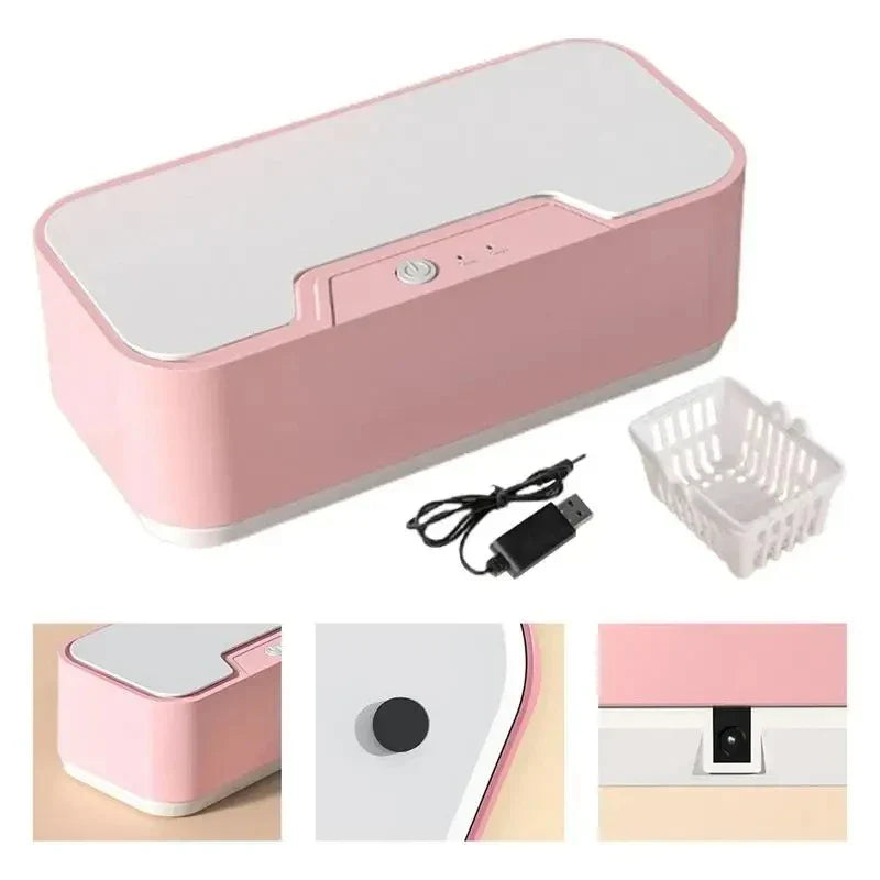 Sonic Vibration Cleaning Device For Small Items Bath