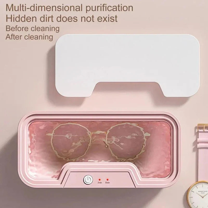 Sonic Vibration Cleaning Device For Small Items Bath