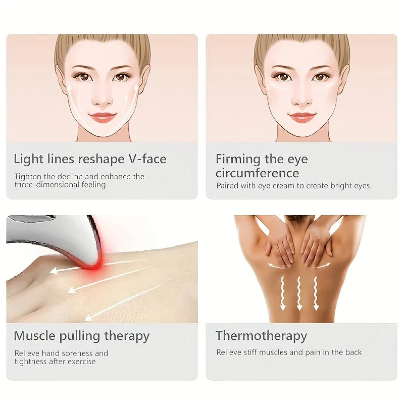 T-Shape Electric Facial Massager Energy Beauty Bar
