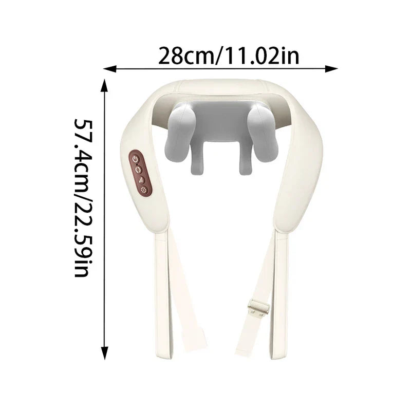 U-Shaped Shiatsu Kneading Neck Back Massager Pillow