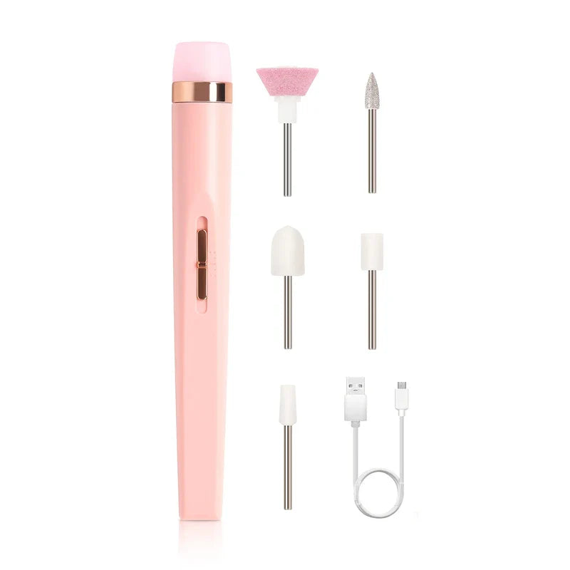 USB Electric Nail File Drill Kit (5 Bits)