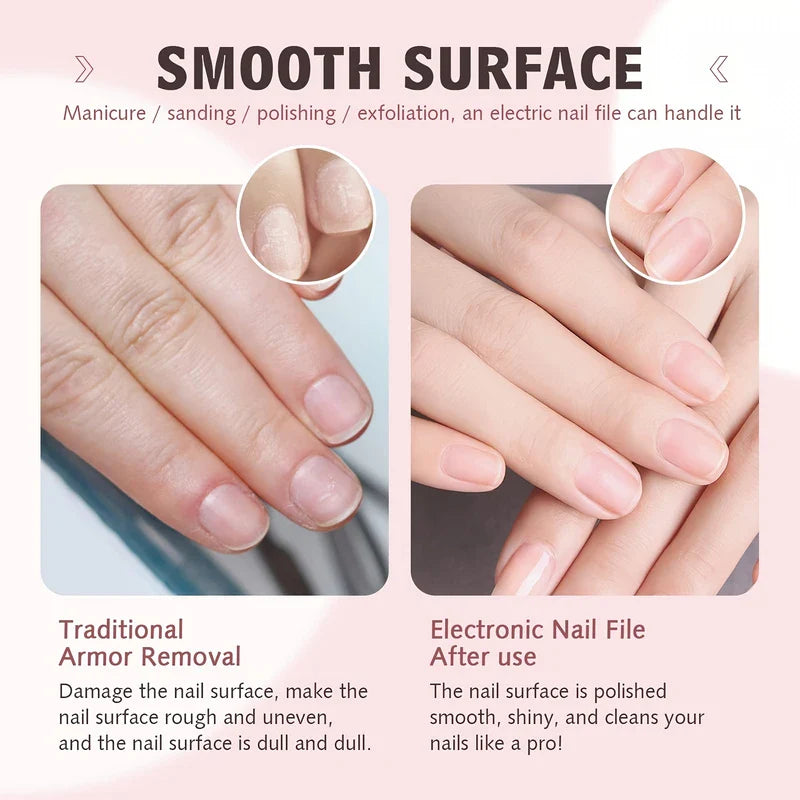 USB Electric Nail File Drill Kit (5 Bits)