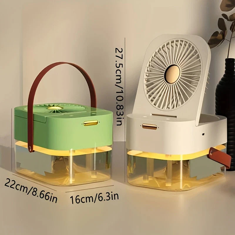 USB Mini Misting Air Cooler Fan Desk