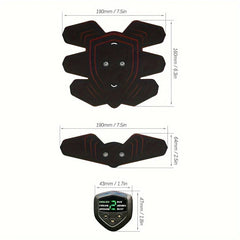 USB Rechargeable EMS Abdominal Toning Belt Trainer