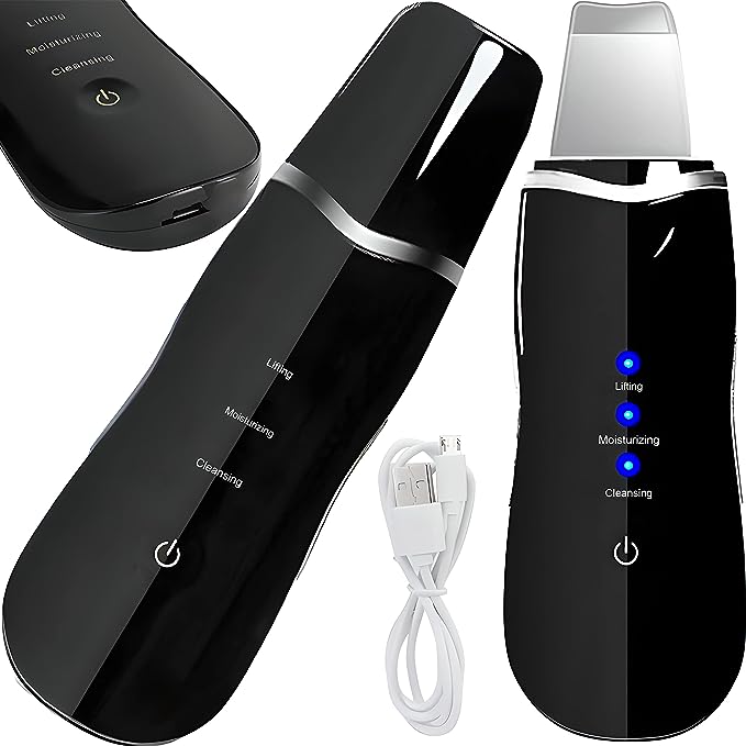 Ultrasonic Facial Skin Scrubber Spatula