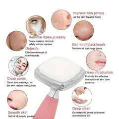 Ultrasonic Vibration Facial Cleanser Scrubber Spatula