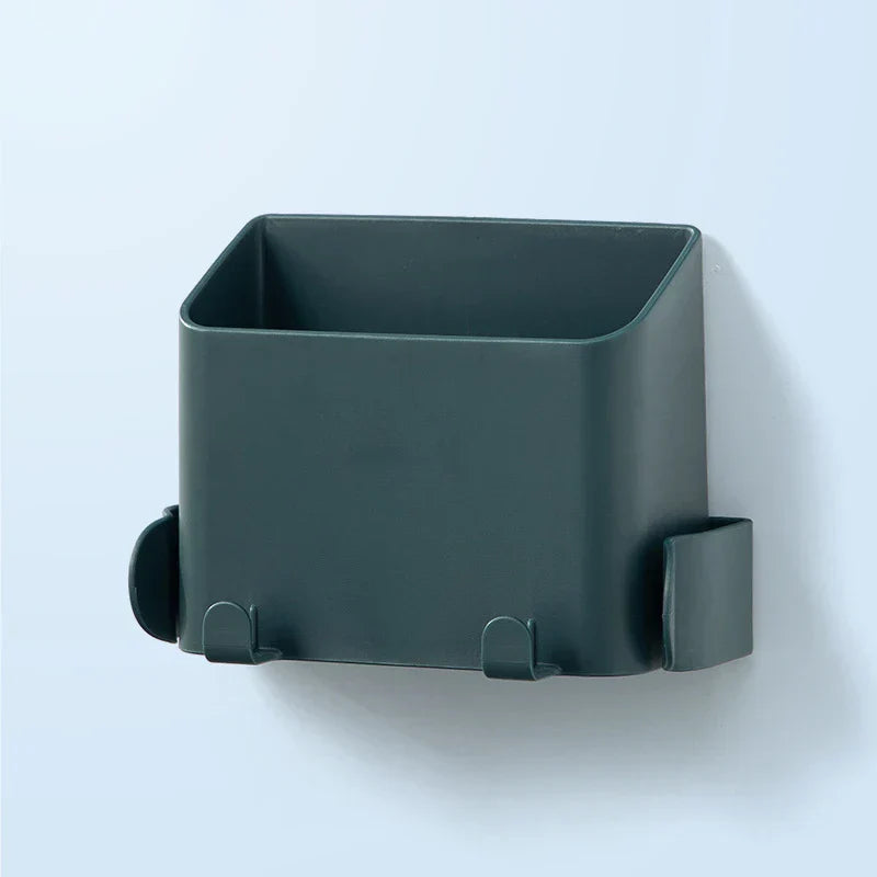 Wall Mount Adhesive Phone Holder Storage Box Remote
