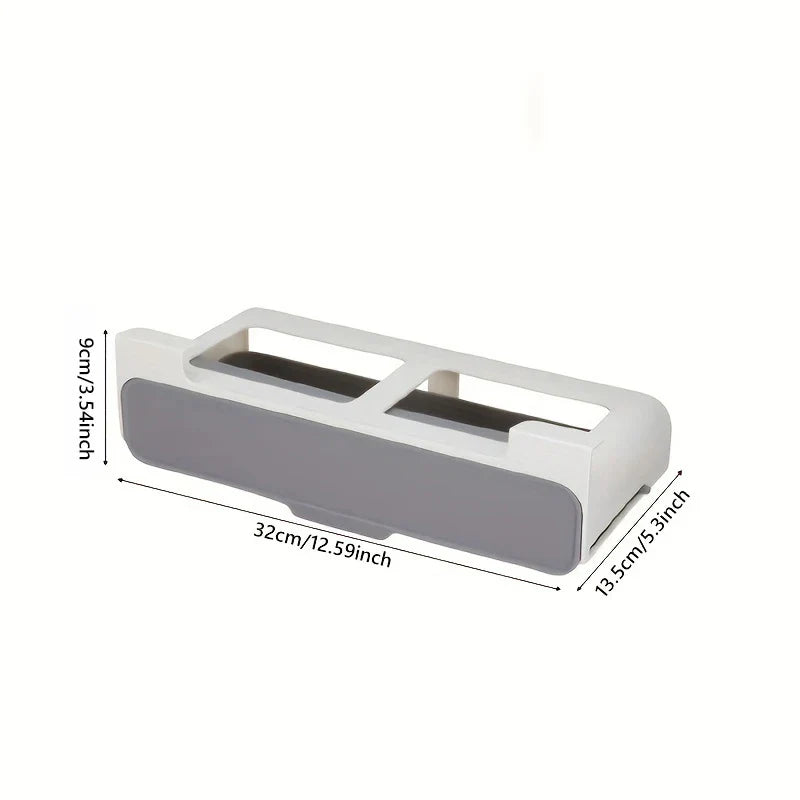Wall Mount Adhesive Spice Rack Organizer Set