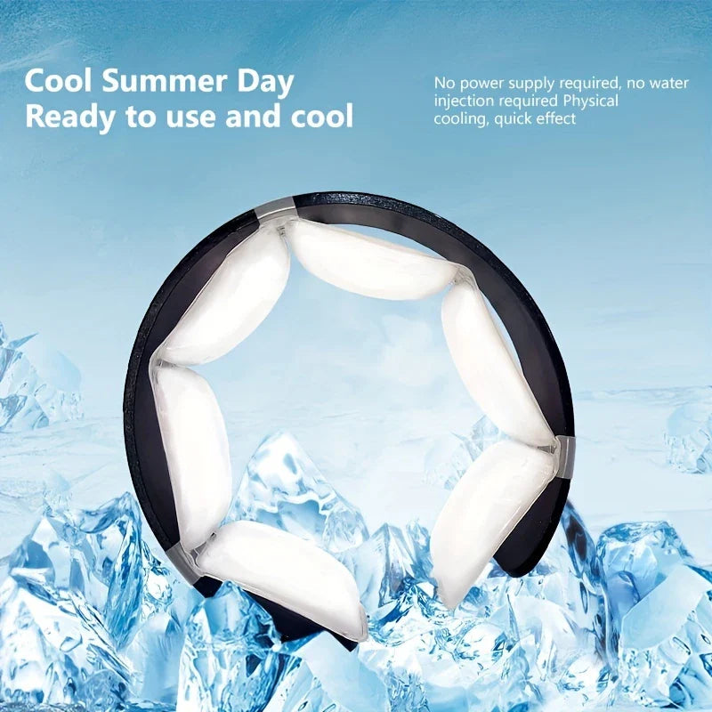 Wearable Cooling Neck Ring Tube Reusable Ice Pack