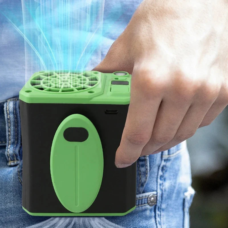 Wearable Waist Clip Fan Usb Portable Belt Fan