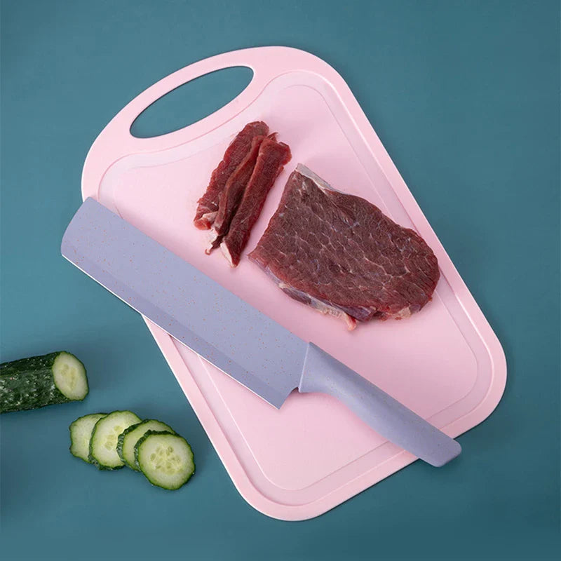 Wheat Straw Craft Box With Cutting Board Lid