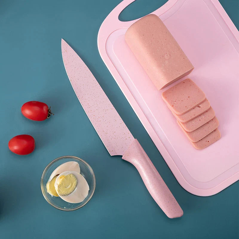 Wheat Straw Craft Box With Cutting Board Lid