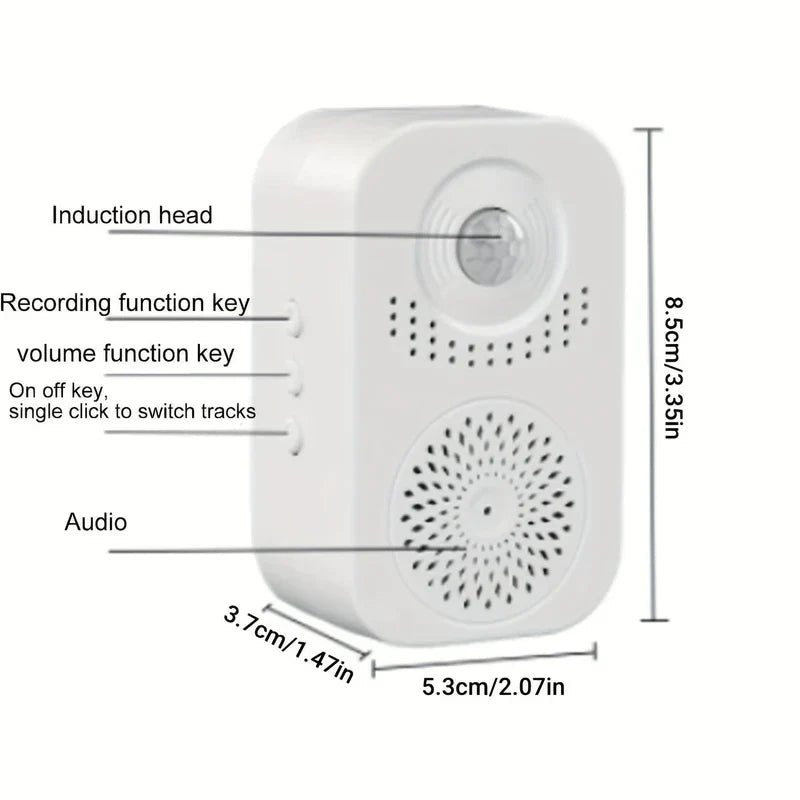 Wireless Doorbell Chime Motion Sensor Welcome Alarm