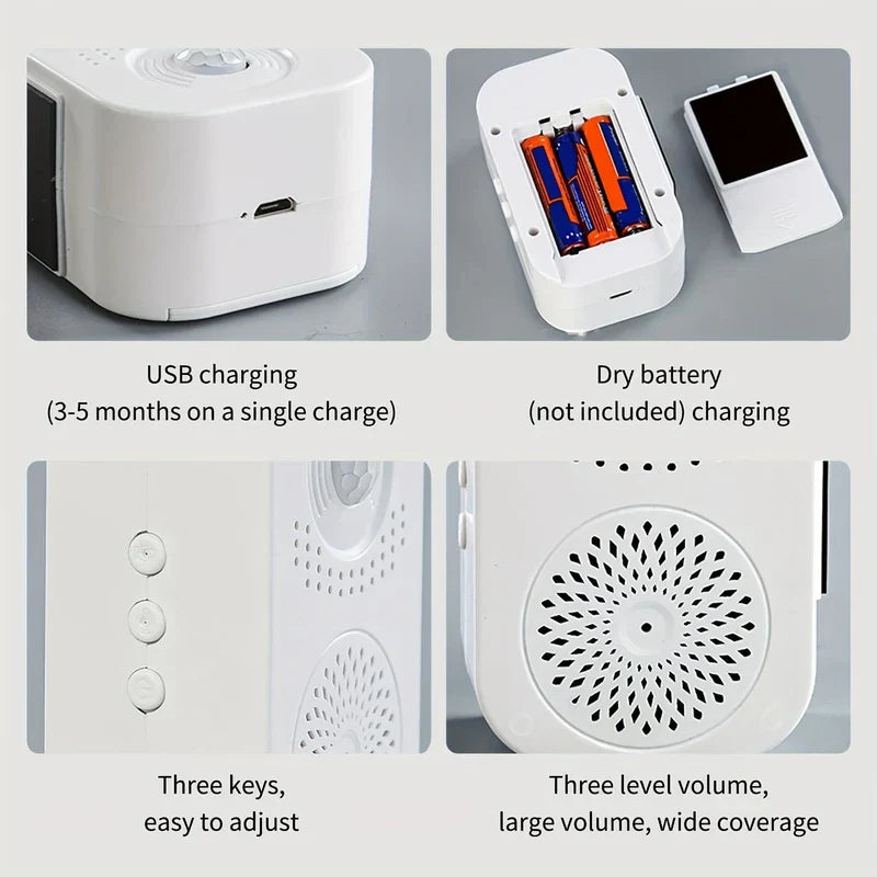 Wireless Doorbell Chime Motion Sensor Welcome Alarm