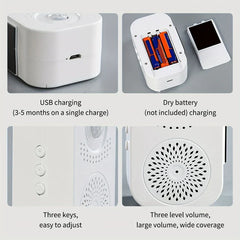 Wireless Doorbell Chime Motion Sensor Welcome Alarm