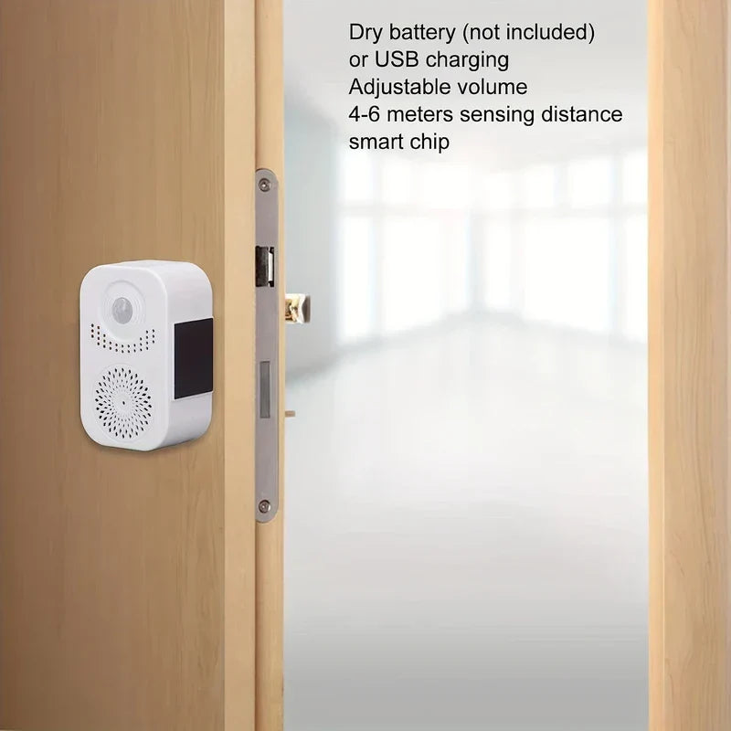 Wireless Doorbell Chime Motion Sensor Welcome Alarm