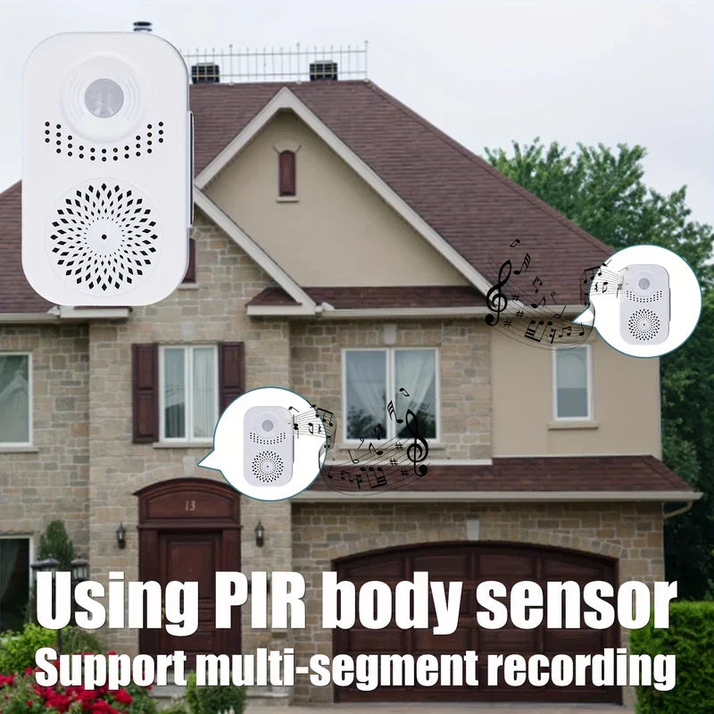 Wireless Doorbell Chime Motion Sensor Welcome Alarm