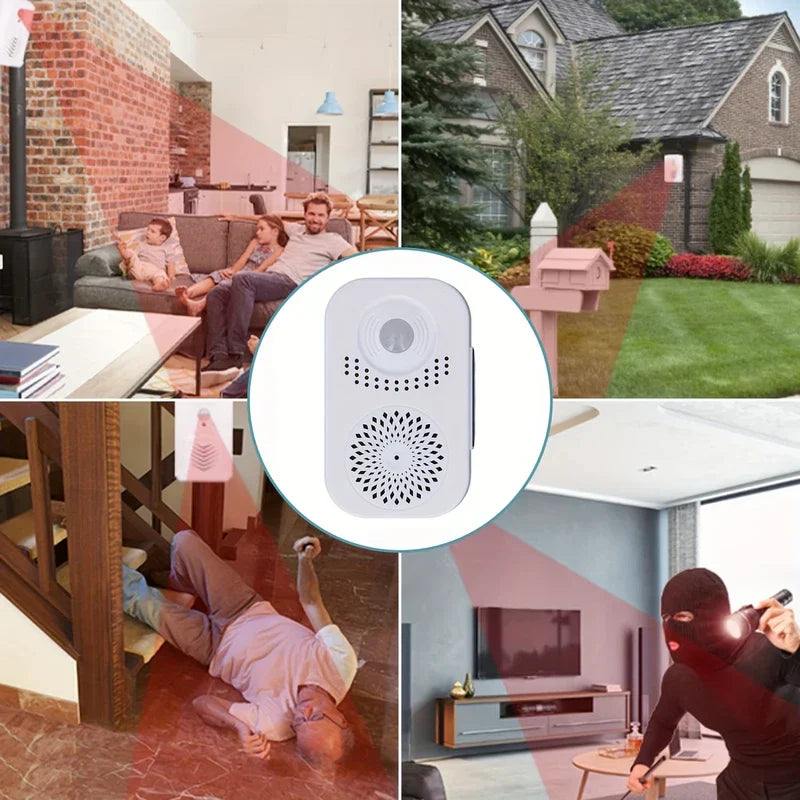 Wireless Doorbell Chime Motion Sensor Welcome Alarm