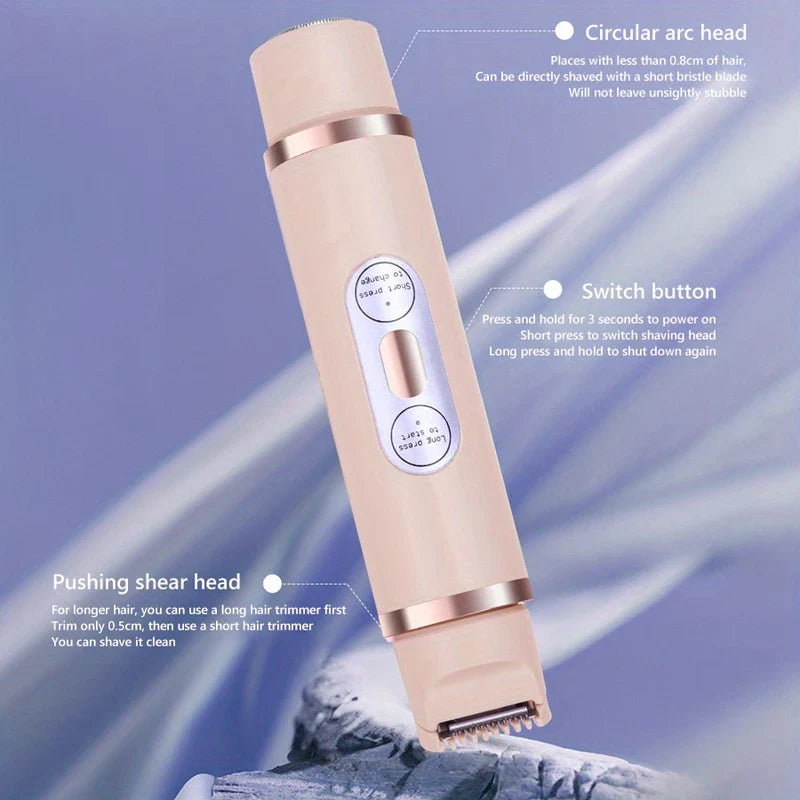 Women's 2-in-1 Electric Shaver Bikini Trimmer