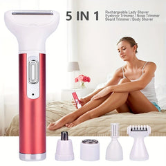 Women's 5-in-1 Electric Shaver Kit USB Rechargeable