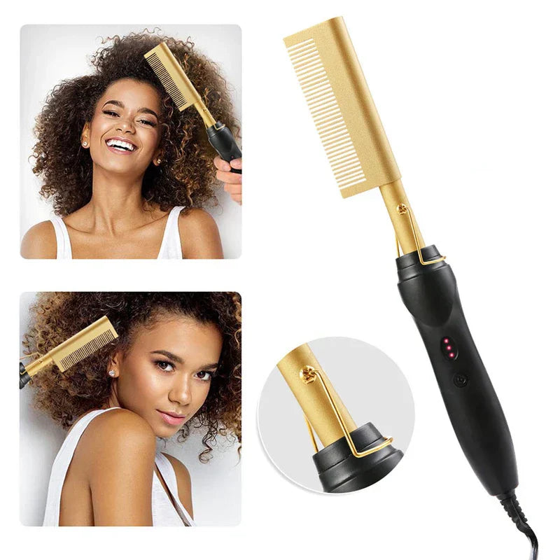 Wooden Comb Detangling Hair Brush (Small Color Box)